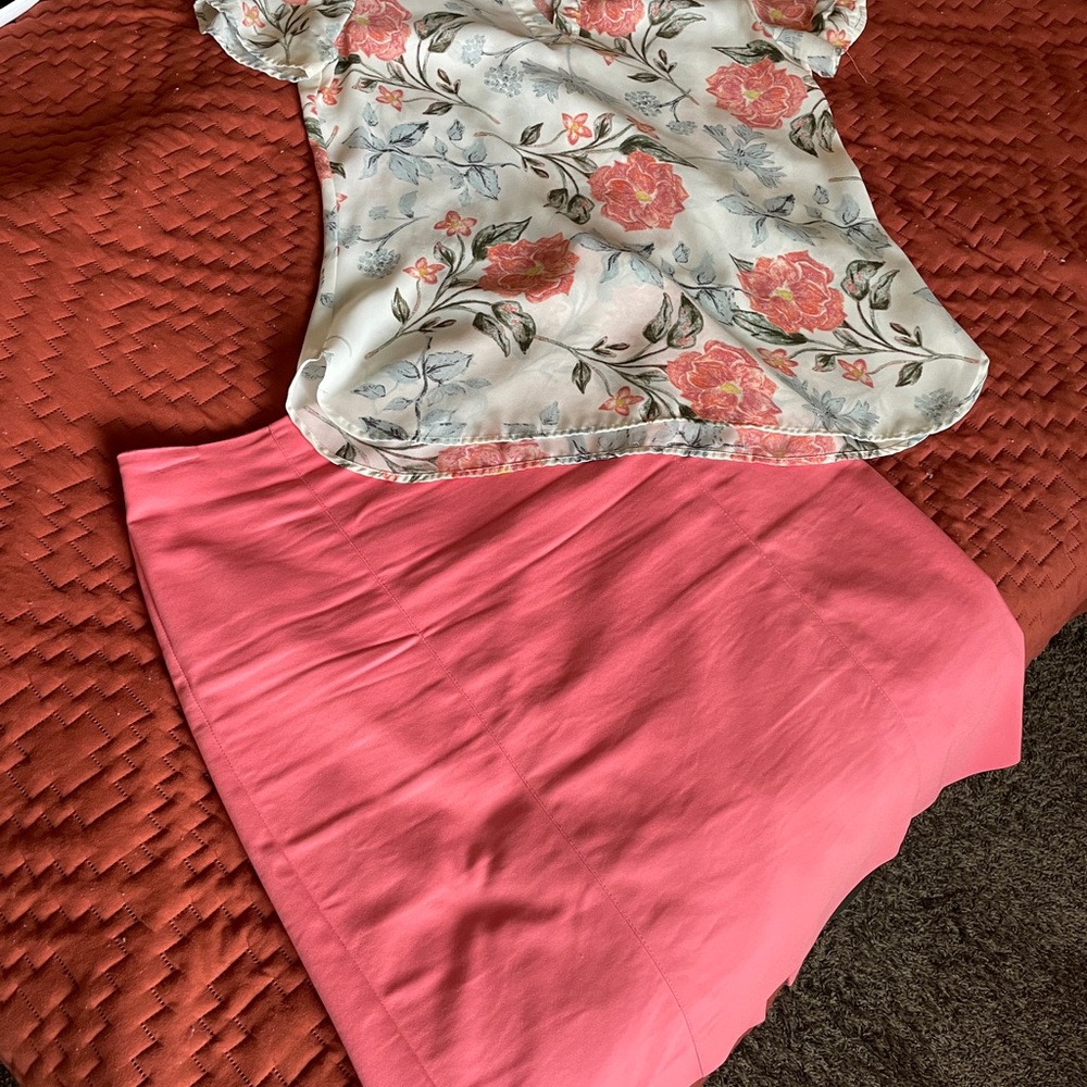 Van Heusen pencil skirt and blouse